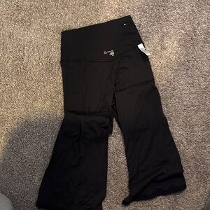 aerie Black Kids Wide-Leg Leggings